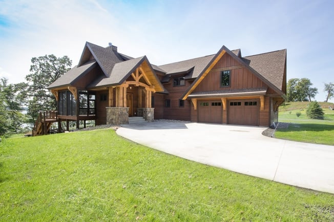 Timber Frame Home with Enercecpt SIPS walls and roof package
