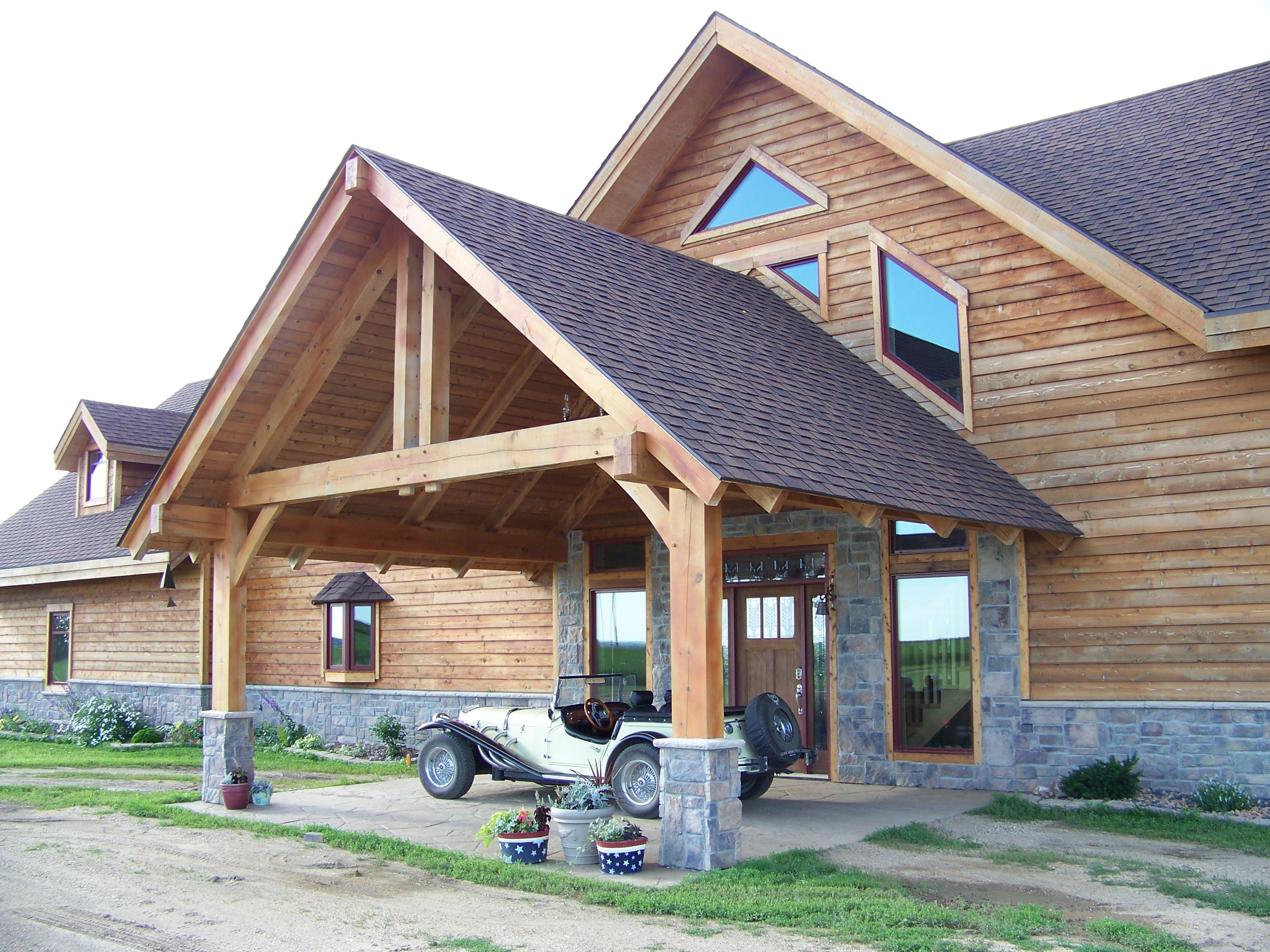 Timber Frame Drive Thru
