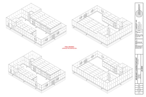 3d SIP panel drawings