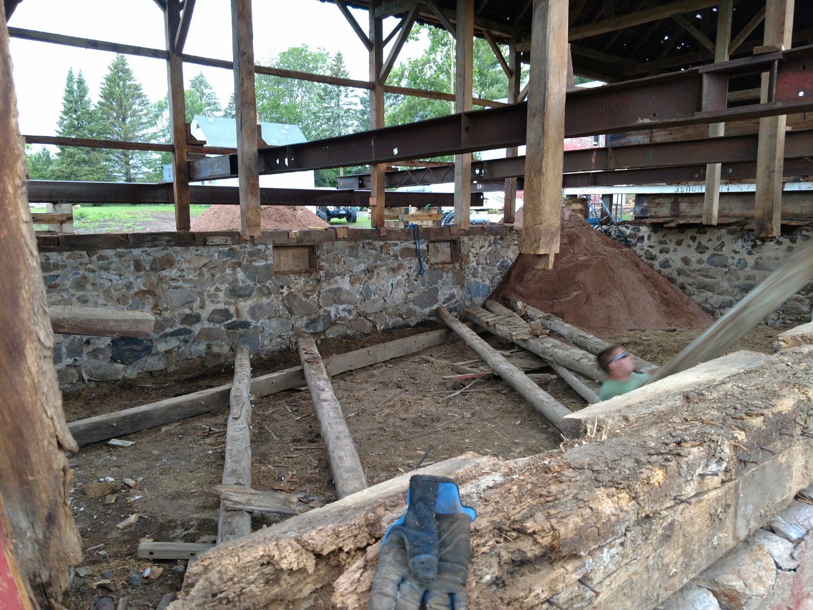 old barn frame