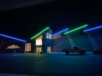 Navajo Blue Travel Center - night