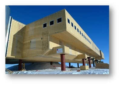 Enercept SIPS building at the South Pole