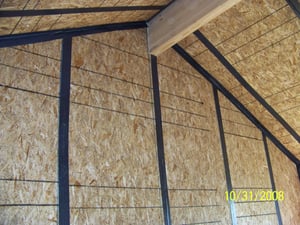 seam tape on SIP wall