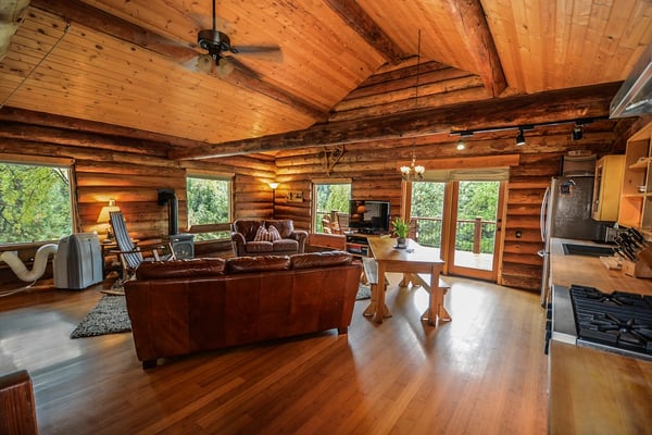 log home interior