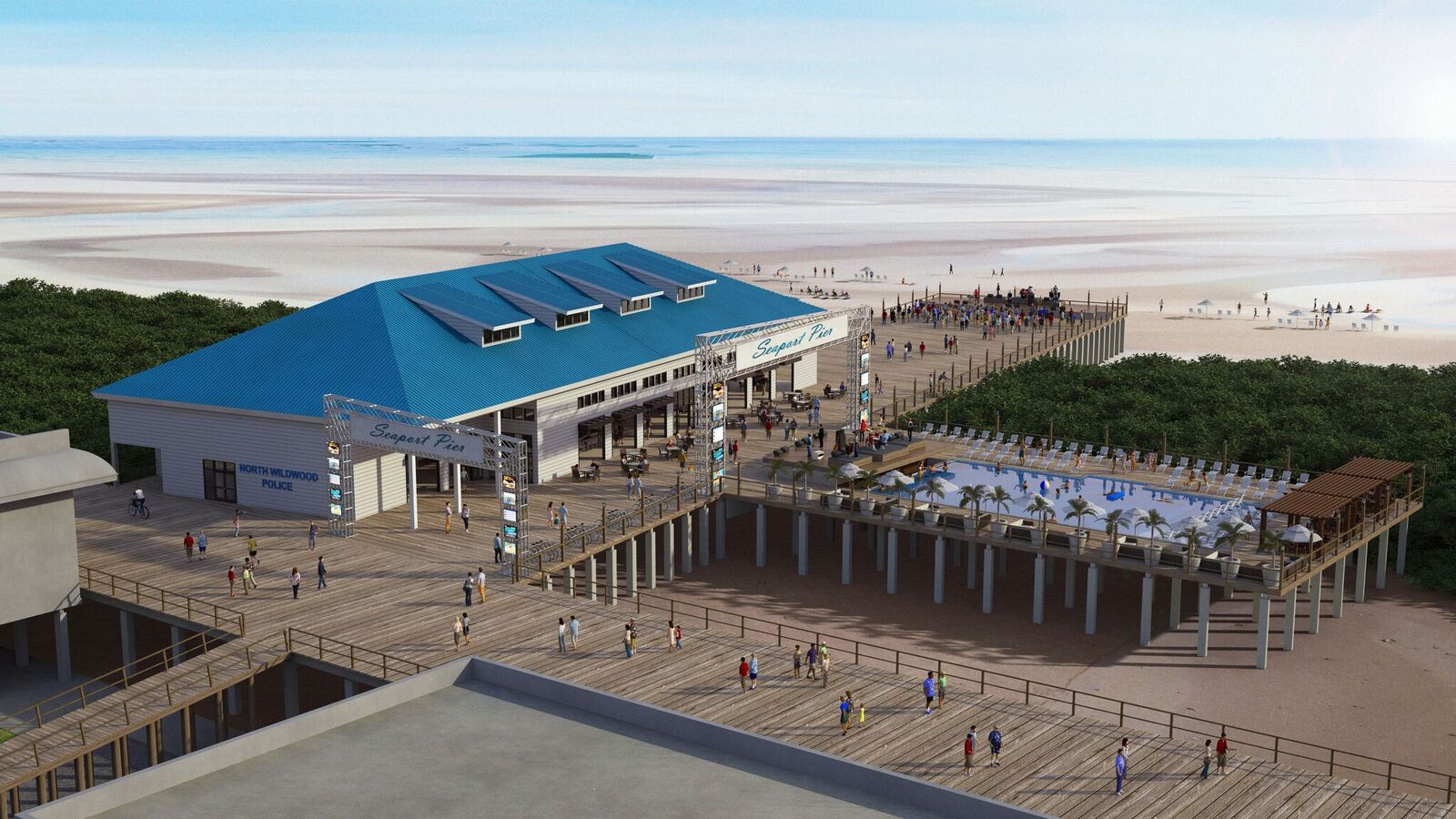 seaport pier rendering