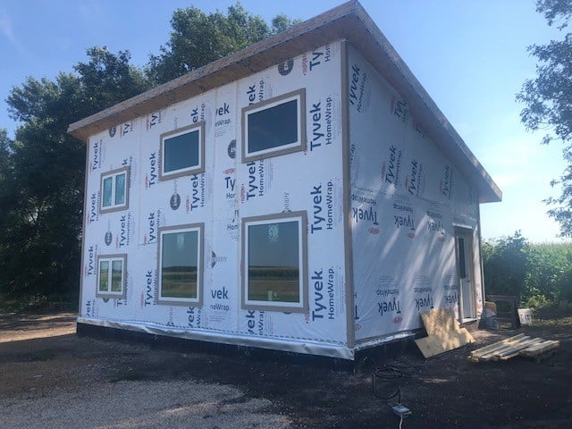 Enercept SIP shed roof and walls