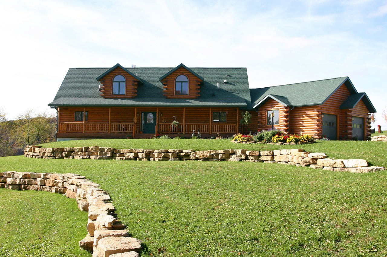 beautiful log home